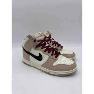 Nike Dunk High Moon Fossil Sail Black Burgundy Womens 9 Sneaker DD1869-200